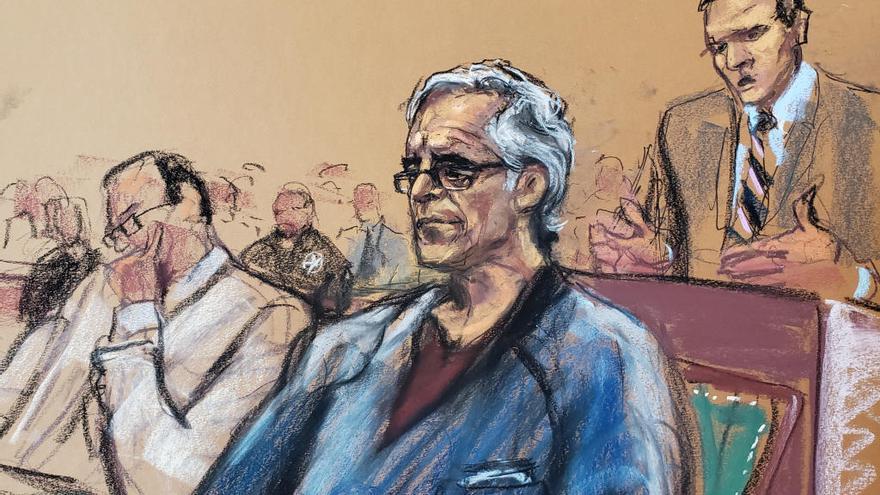 Un momento del juicio contra Jeffrey Epstein.