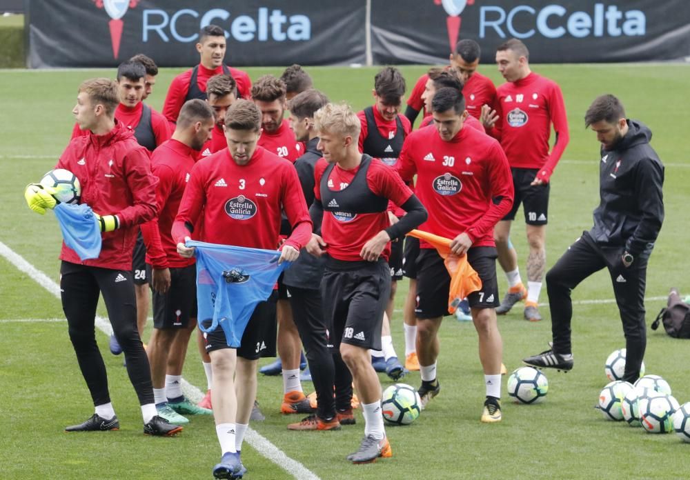 Último entrenamiento del Celta antes de vsitar el Bernabéu // Alba Villar