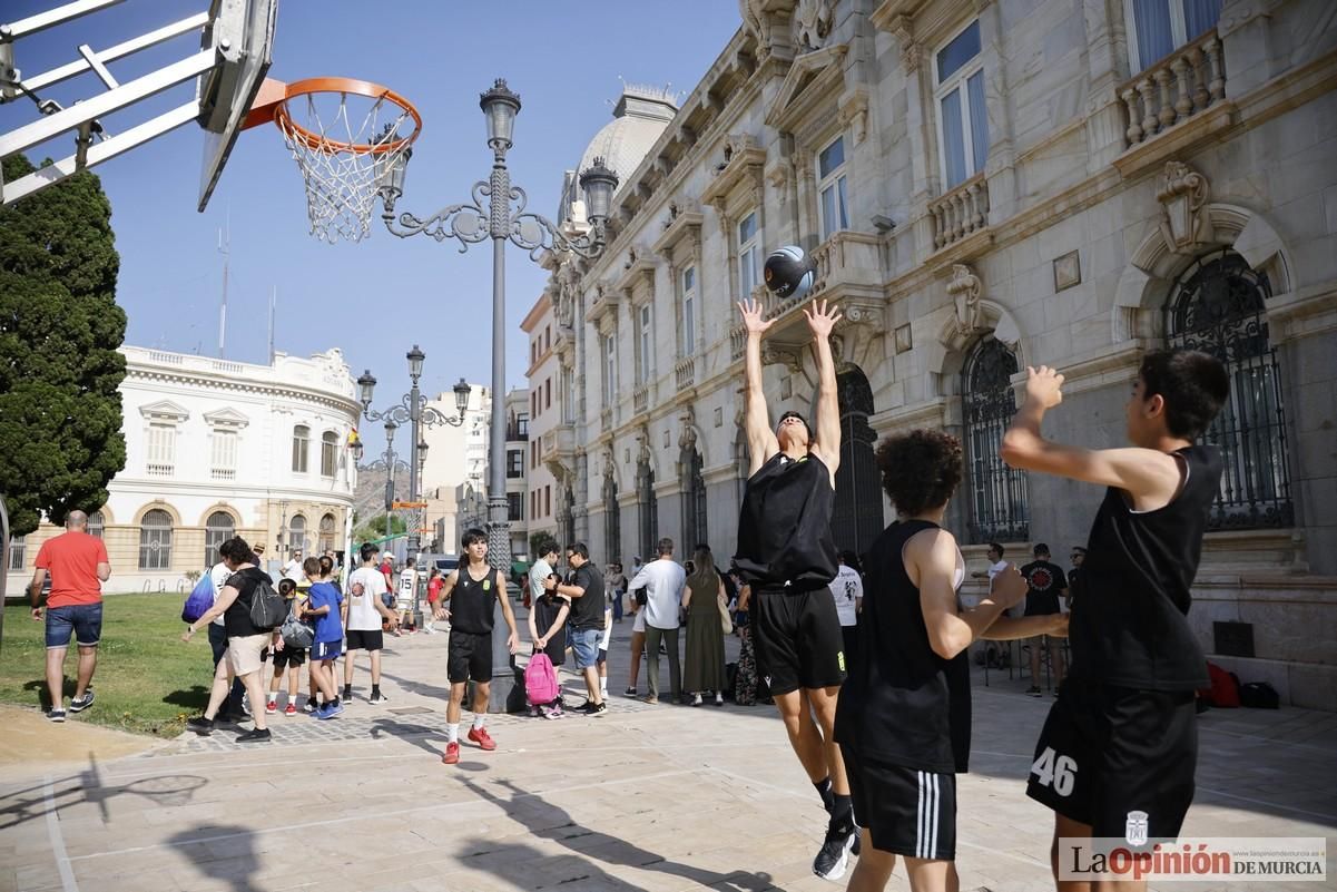 El Circuito 3x3 CaixaBank de baloncesto en Cartagena, en imágenes