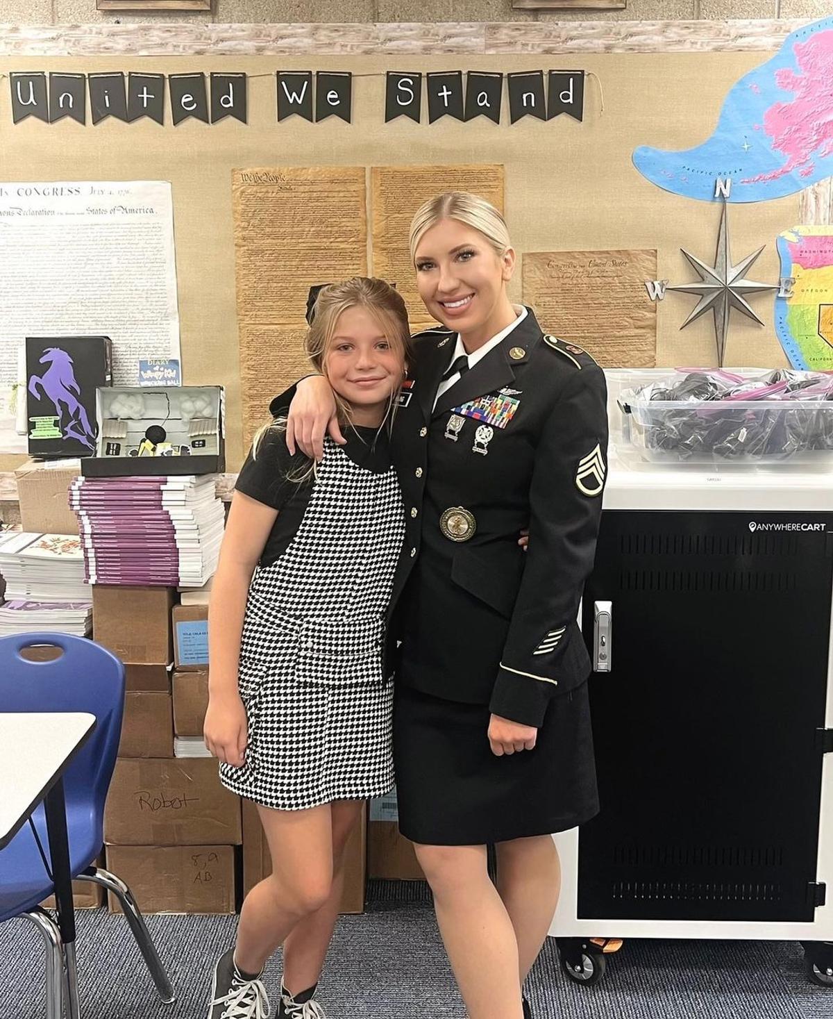 Michelle Young con su hija Gracie.