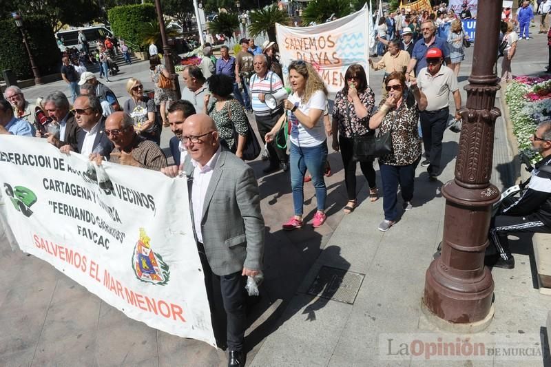 Los lodos del Mar Menor llegan a Murcia