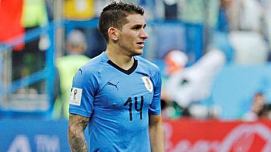 Lucas Torreira, con Uruguay. | REUTERS