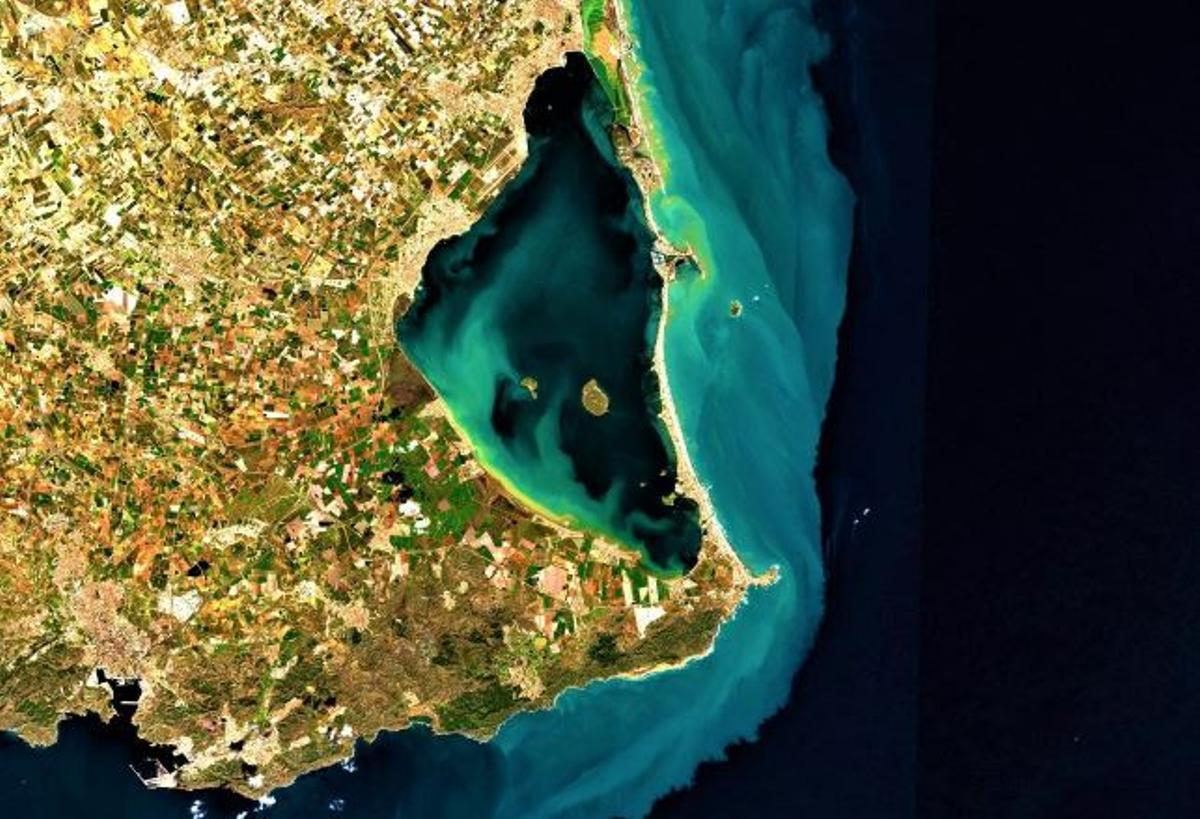 Imagen con alta resolución del satélite Sentinel-2 captada el día 21 de marzo de 2021