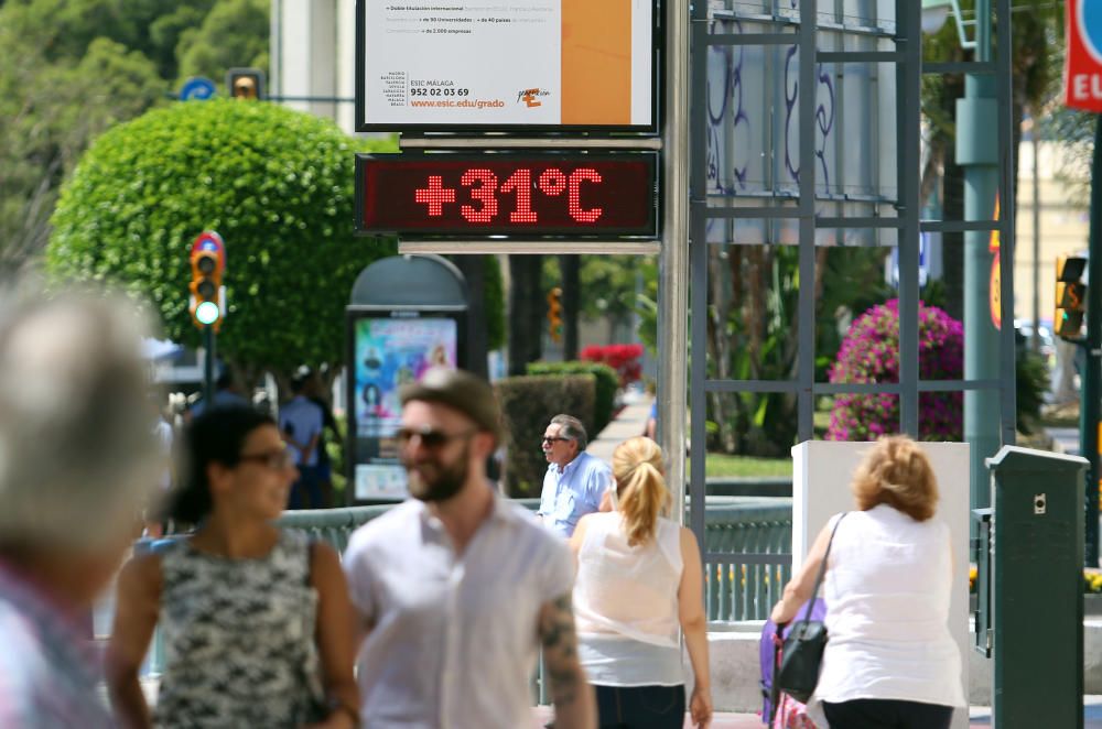 El viento de terral eleva la temperatura en la capital y varios puntos de la provincia