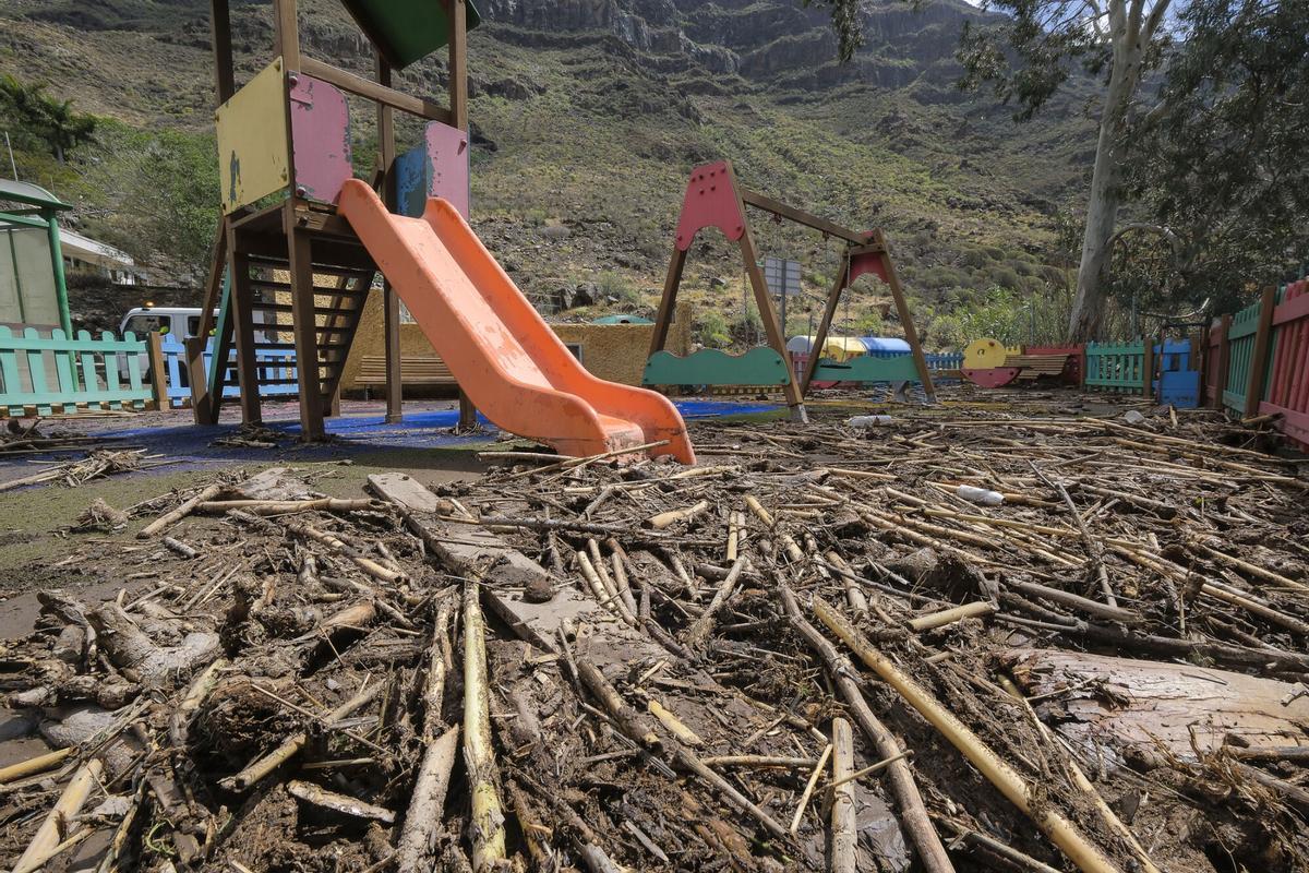 El impacto de la borrasca Therese en Mogán (Gran Canaria, 20/03/2026)
