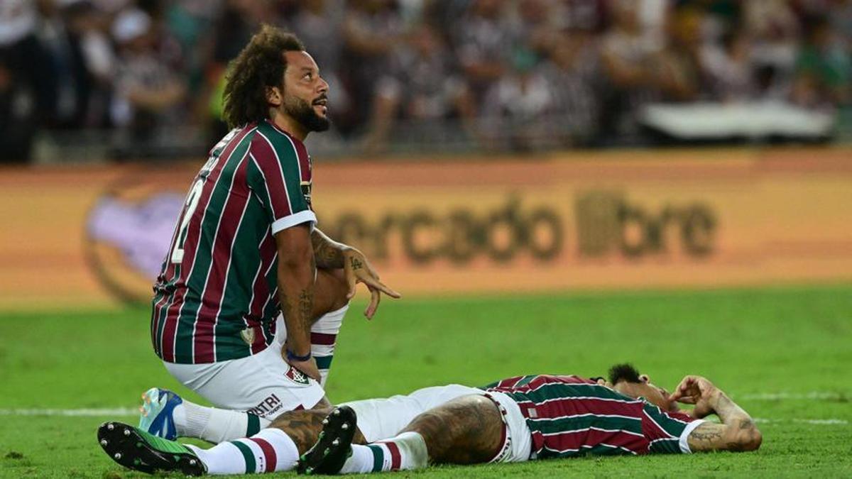 Marcelo Vieira, exjugador del Real Madrid, durante un lance de la final de la Copa Libertadores.