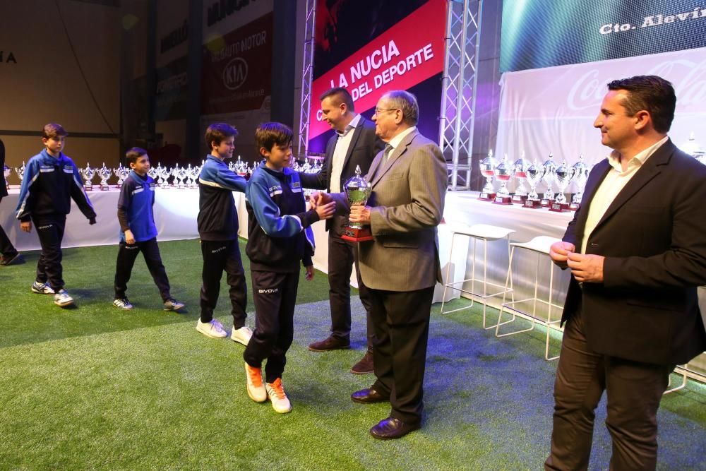 170 equipos premiados en la Gala del Fútbol Base Provincial en La Nucía