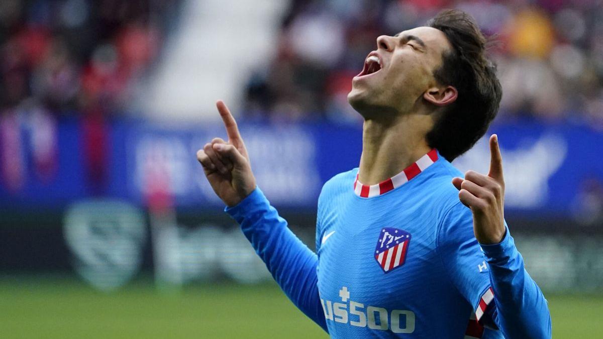 Joao Félix celebra un gol contra el Atlético de Madrid