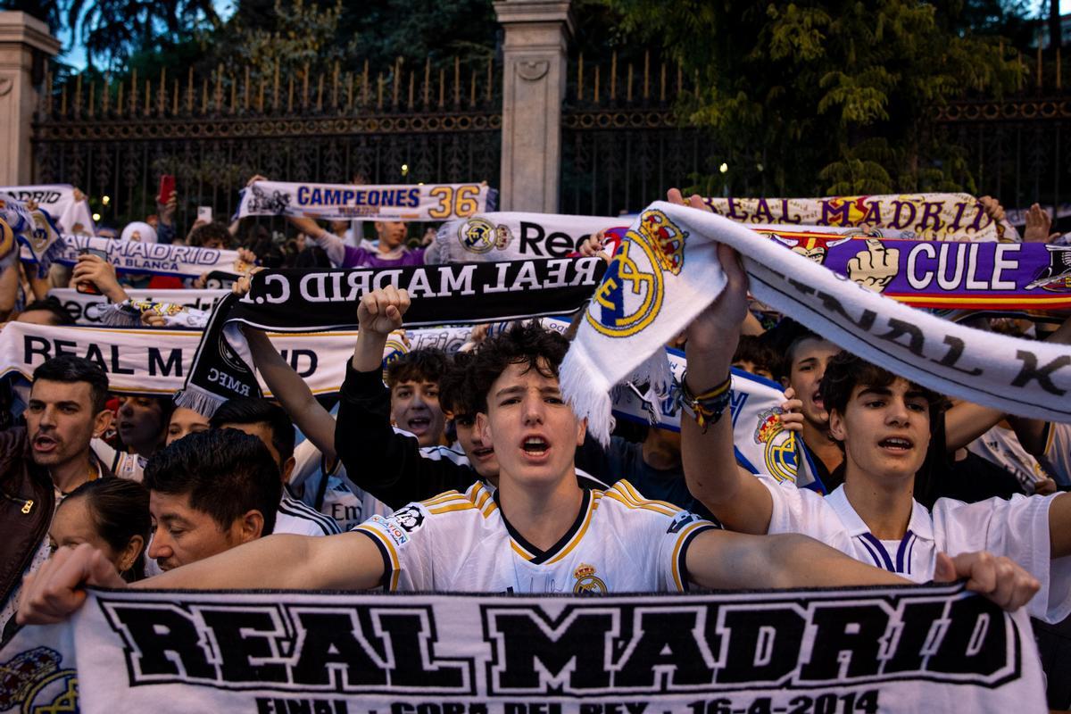 Cibeles celebra la 36ª Liga del Real Madrid..