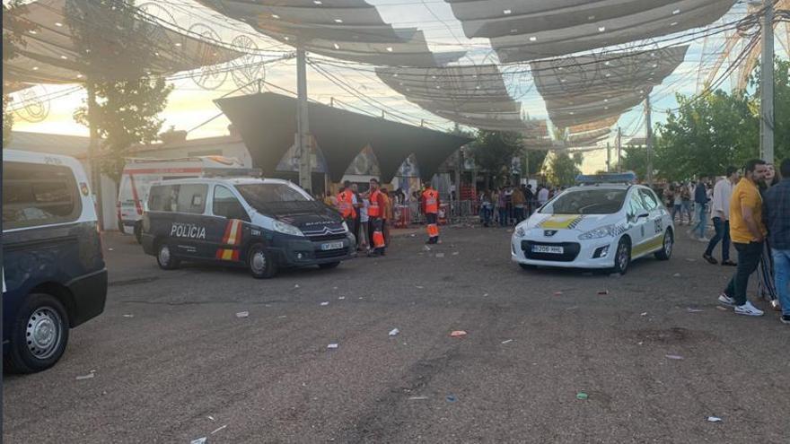 Seis heridos en reyertas y tres menores intoxicados por alcohol en la Feria de San Juan de Badajoz