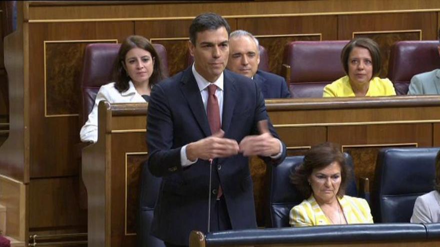 Pedro Sánchez culpa al PP de la crisis territorial en Cataluña