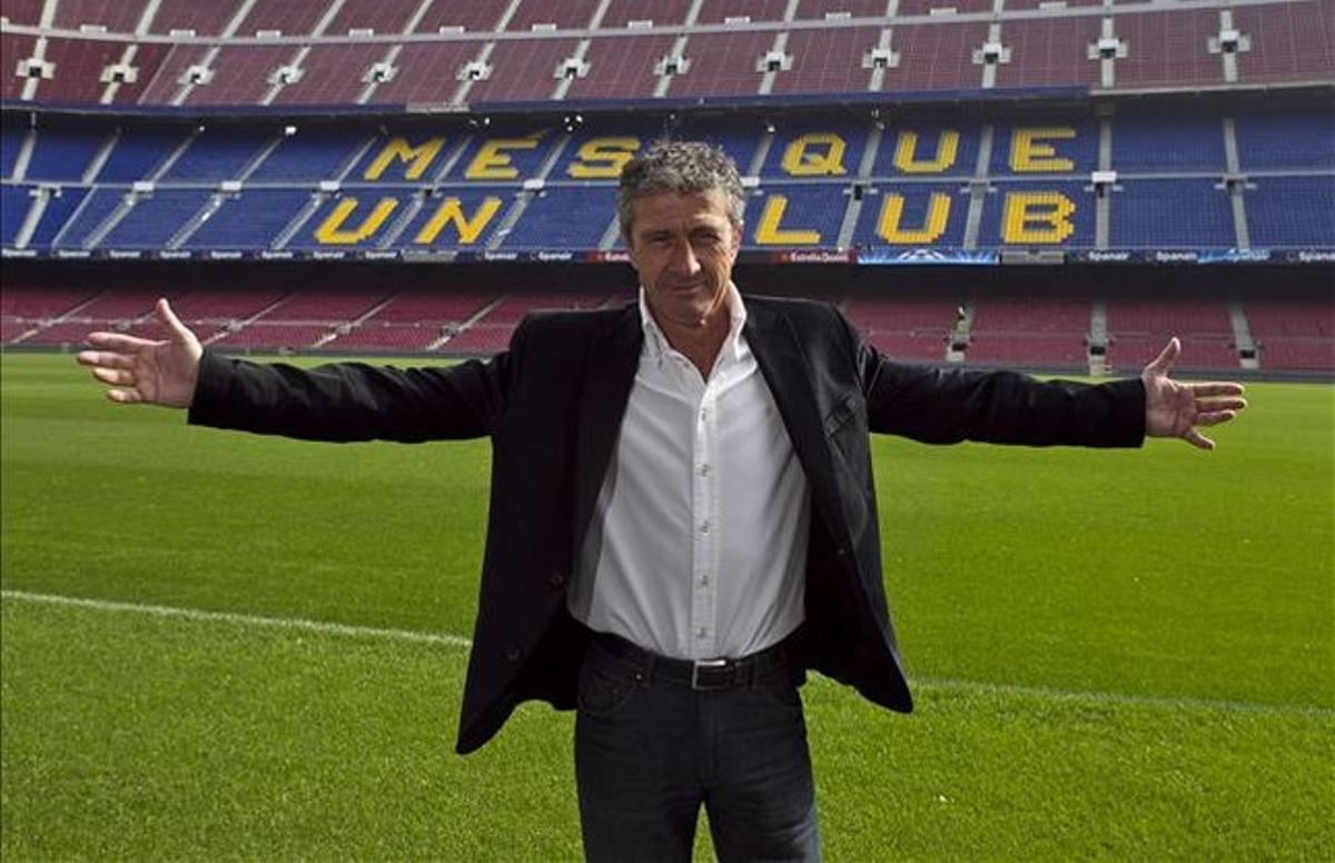 Àngel ’Pichi’ Alonso, al Camp Nou. Àngel ’Pichi’ Alonso, al Camp Nou.
