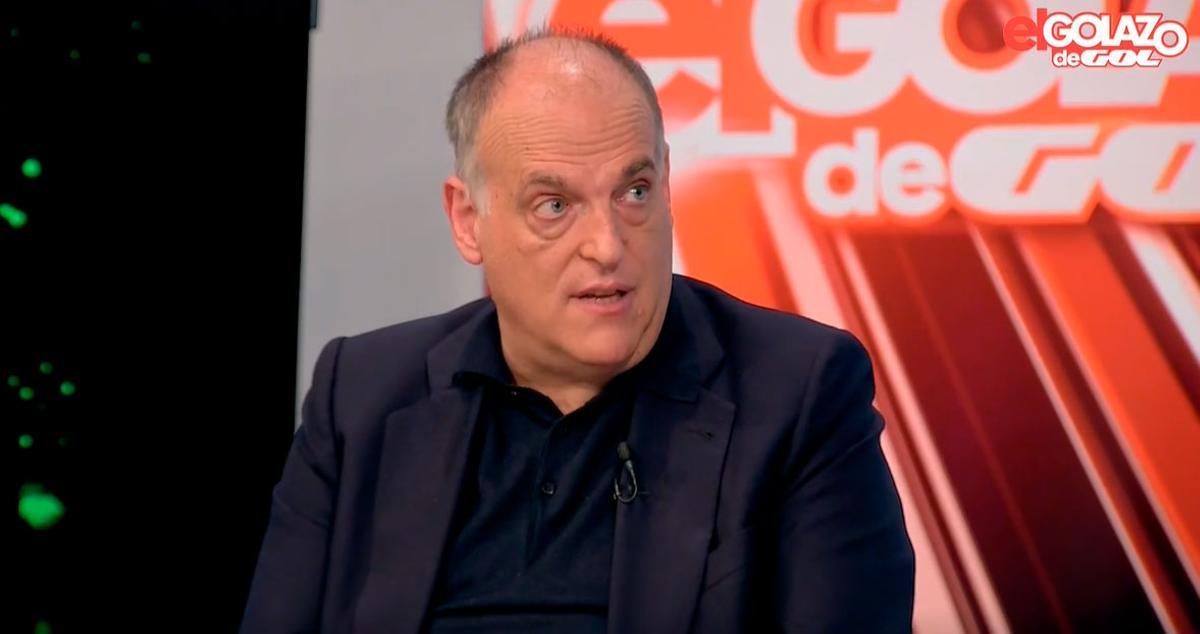 Javier Tebas, en una entrevista en El Golazo de Gol