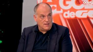 Javier Tebas, en una entrevista en El Golazo de Gol