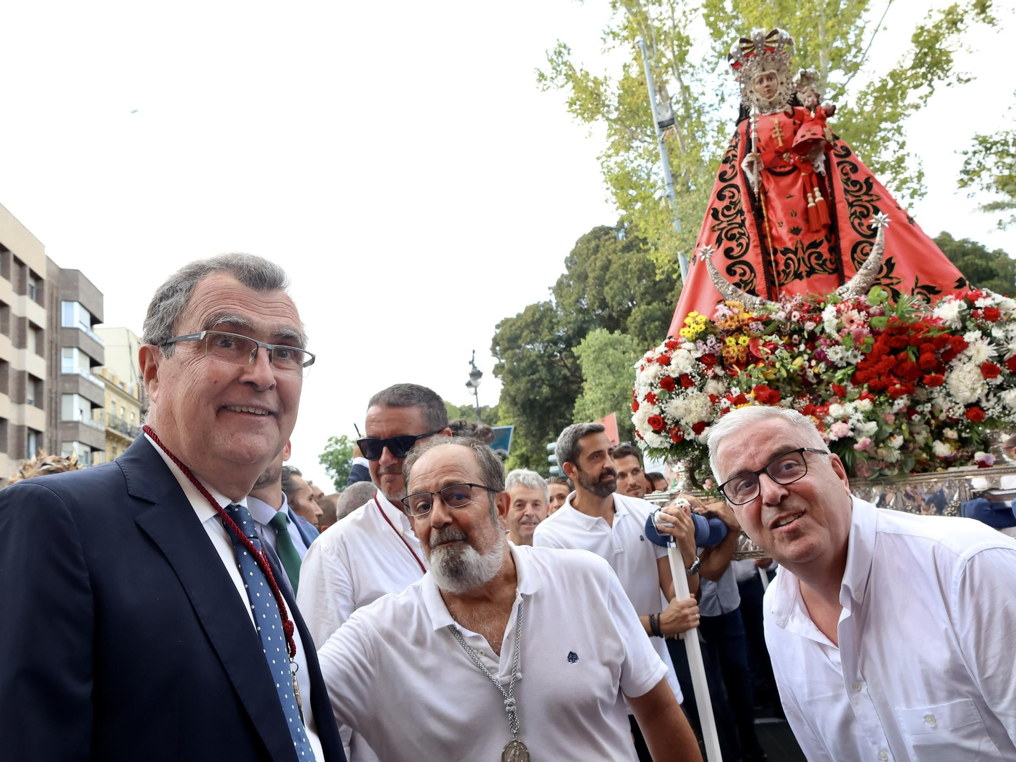La llegada de la Virgen de la Fuensanta a Murcia para la Feria, en imágenes.