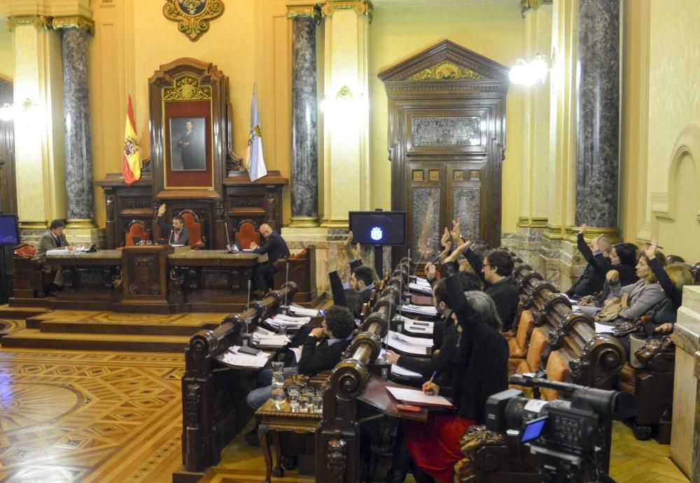 Pleno en el Ayuntamiento de A Coruña (12/12/16)