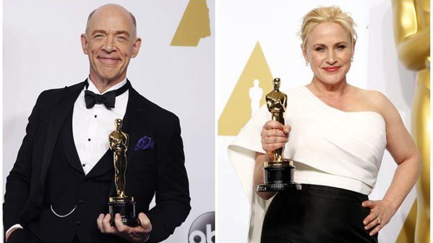 Arquette y J.K. Simmons, Oscar a mejores actores de reparto.