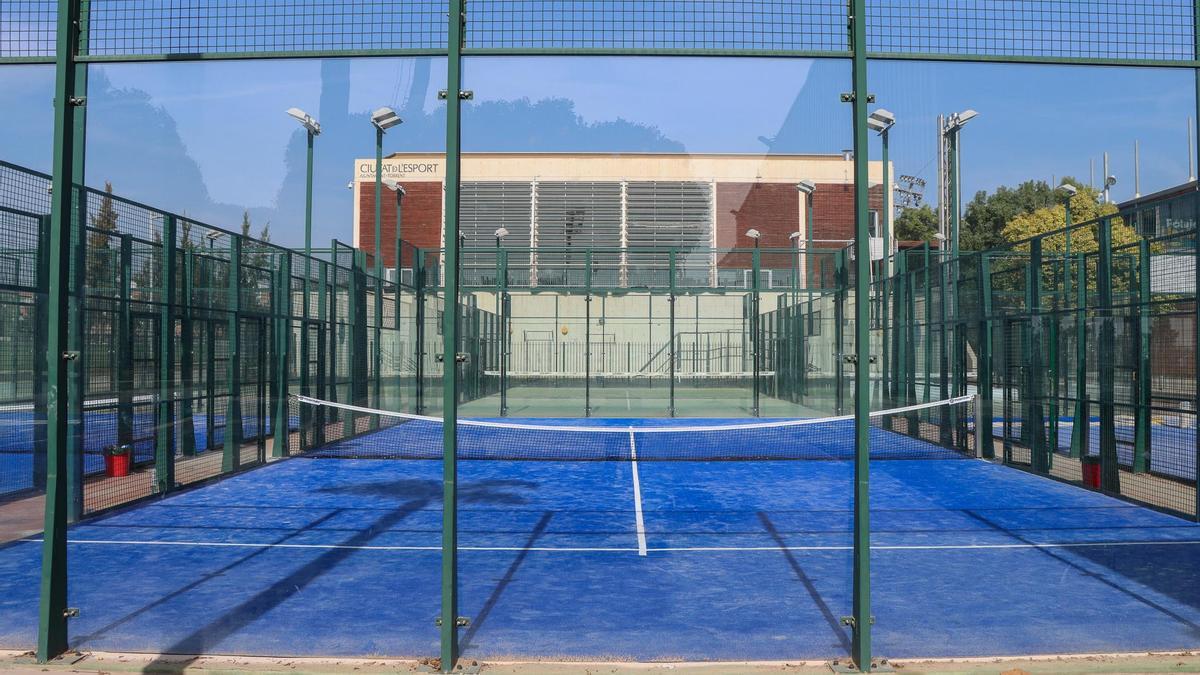 Las pistas de Padel del Parc Central de Torrent