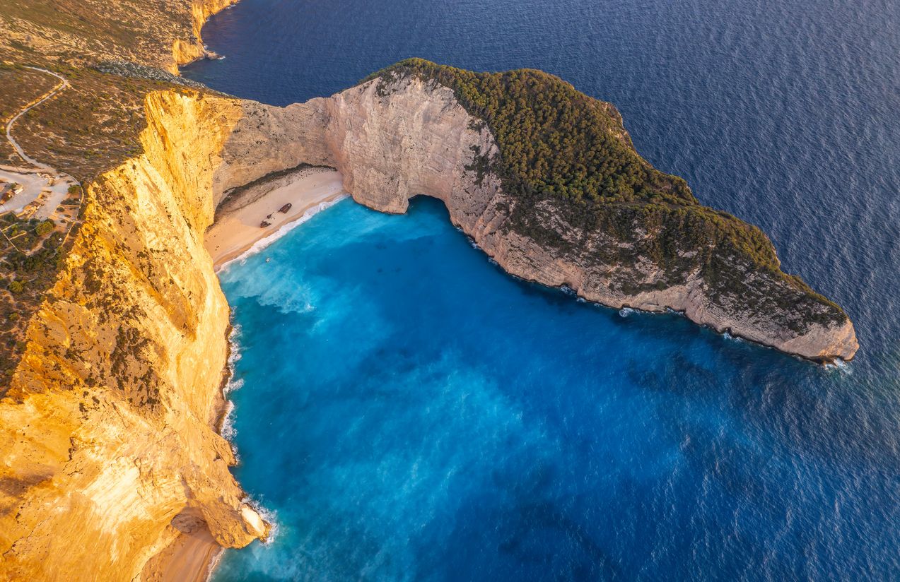 Bienvenidos a la mejor playa de Grecia: la playa del naufragio.