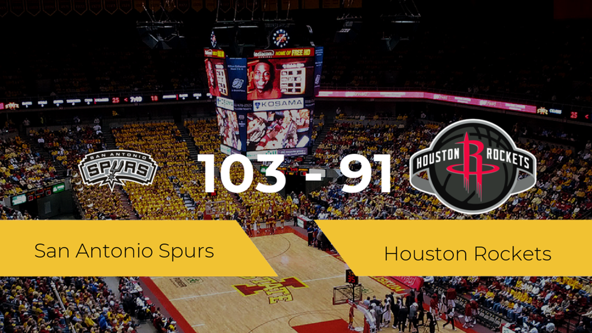 San Antonio Spurs se lleva la victoria frente a Houston Rockets por 103-91