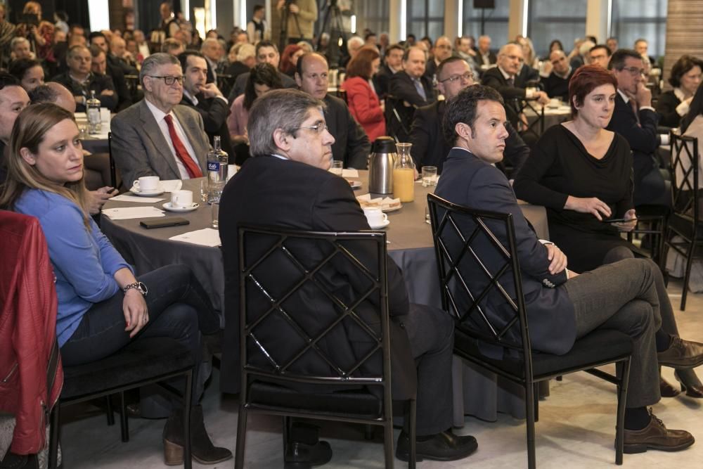 Albert Rivera participa en un desayuno informativo en Asturias