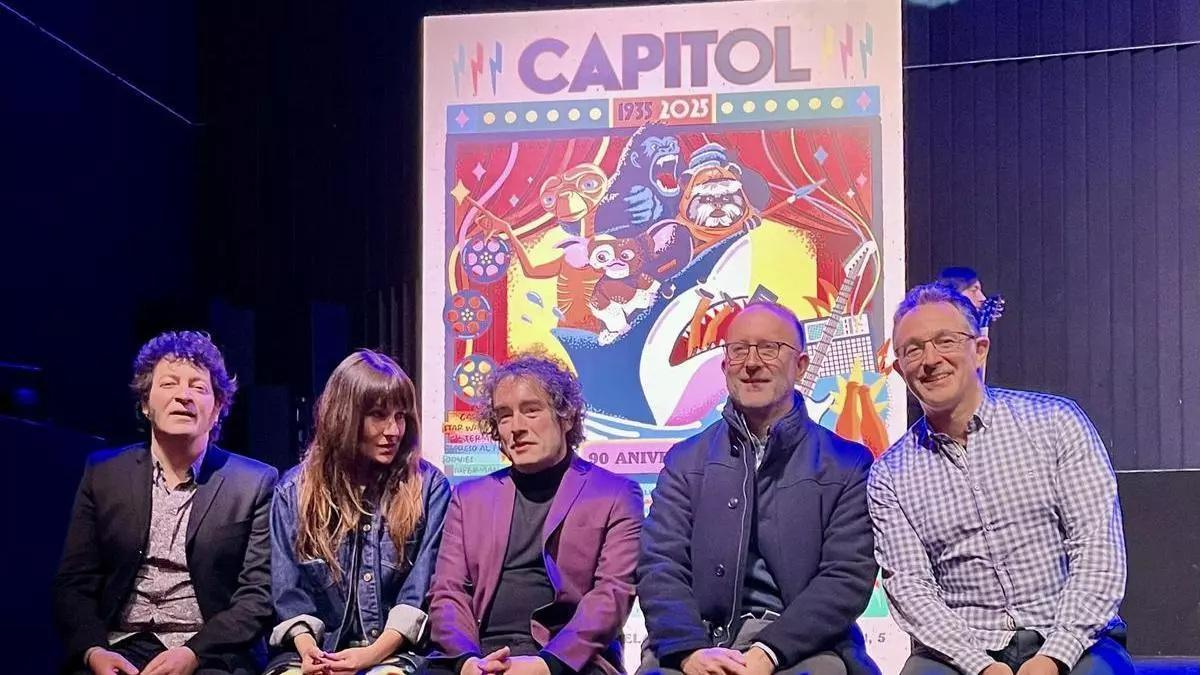La Sala Capitol de Santiago celebra este año su 90 aniversario con una programación especial. En la imagen: Andrés Villasenín, Rebeca Losada, Fran Villasenín, Carlos Cobas y Santiago Domínguez.