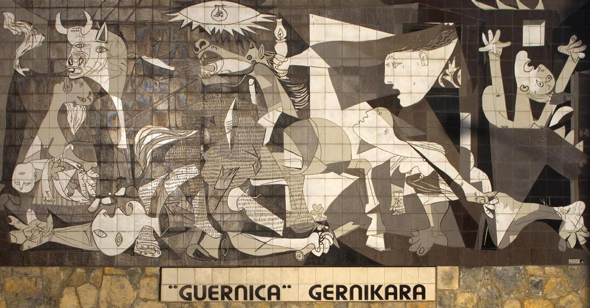 Una representació del mural del Gernika