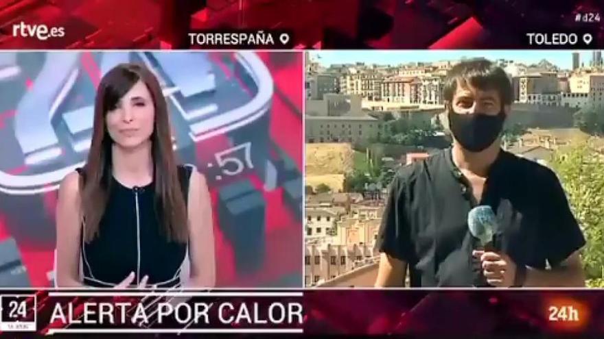 La Justicia avala una sanción de RTVE al periodista que ironizó en pleno directo en Toledo con informar sobre el calor