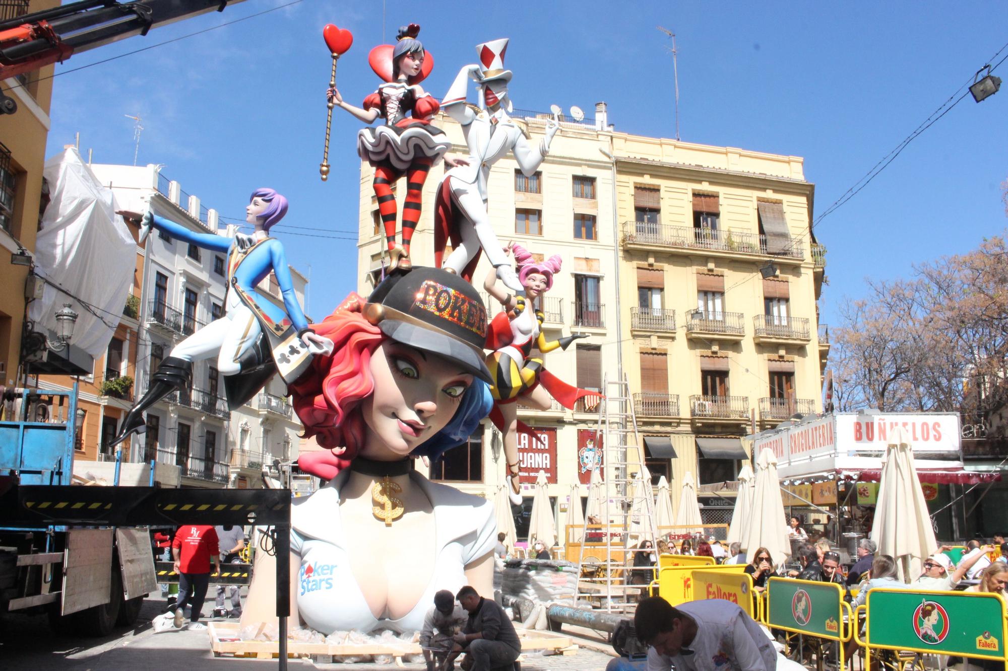 Plantà de las Fallas 2020 a toda velocidad