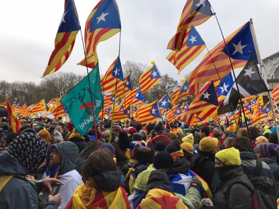 Manifestació independentista a Brussel·les