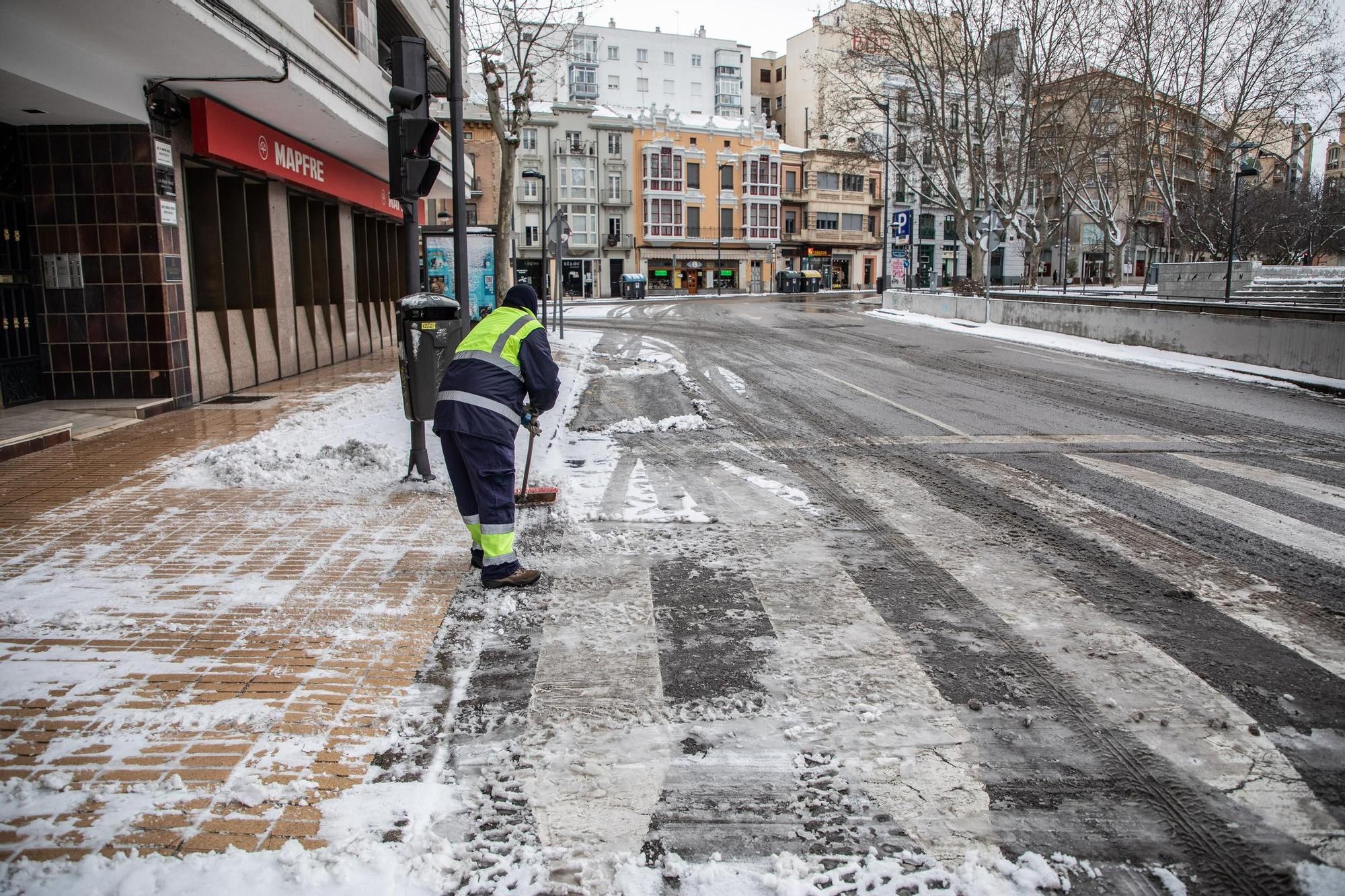 La borrasca Filomena sigue castigando a Zamora