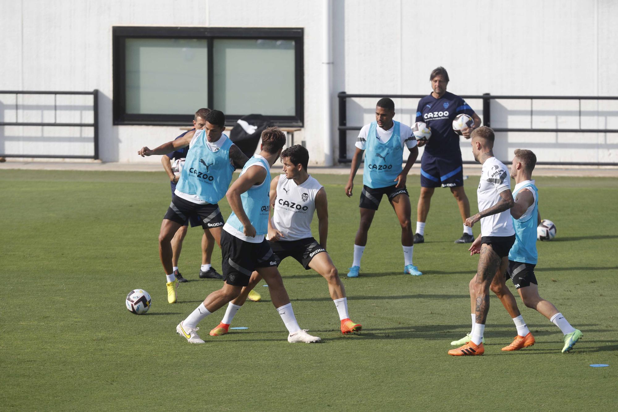 Entrenamiento previo a la segunda jornada de Laliga frente al Athletic de Bilbao