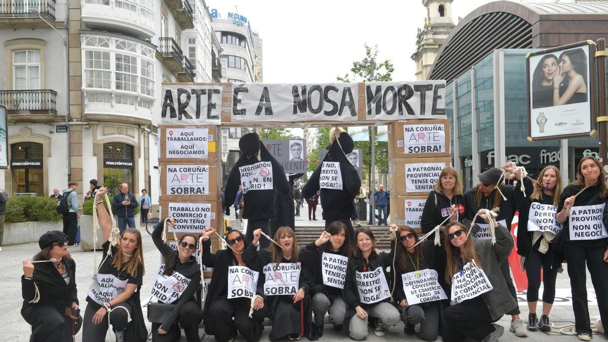 Nueva jornada de protesta en el sector textil