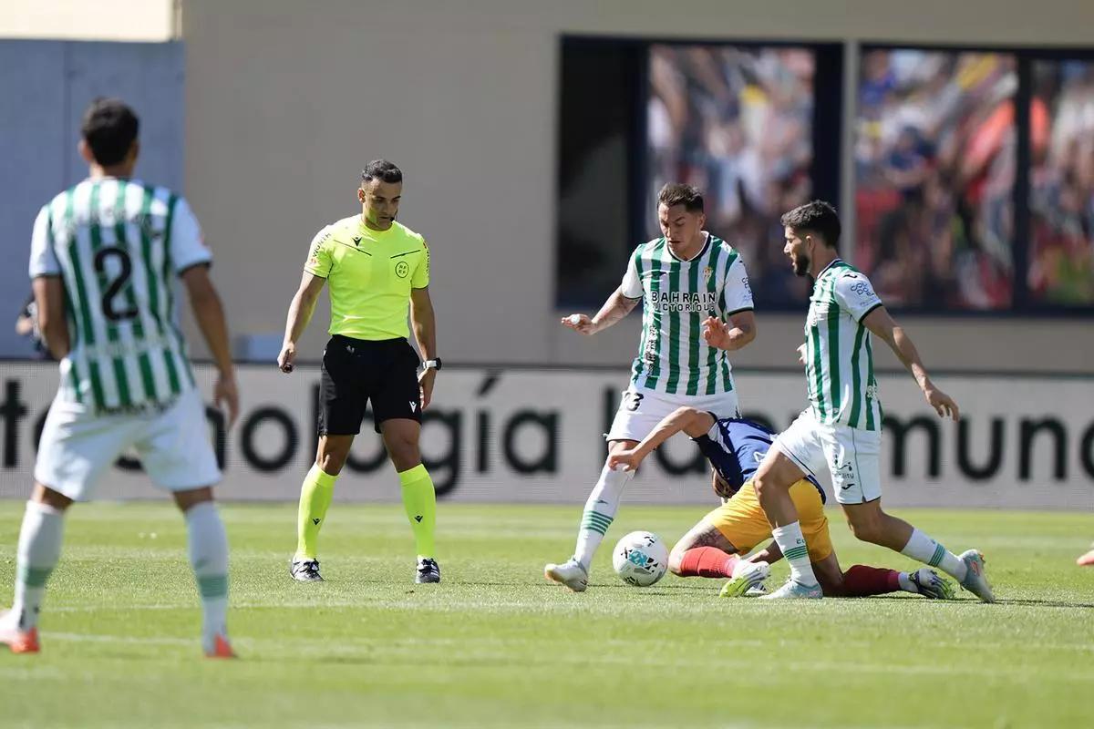 Morilla Turrión, durante el Andorra-Córdoba CF de la primera vuelta de Liga.