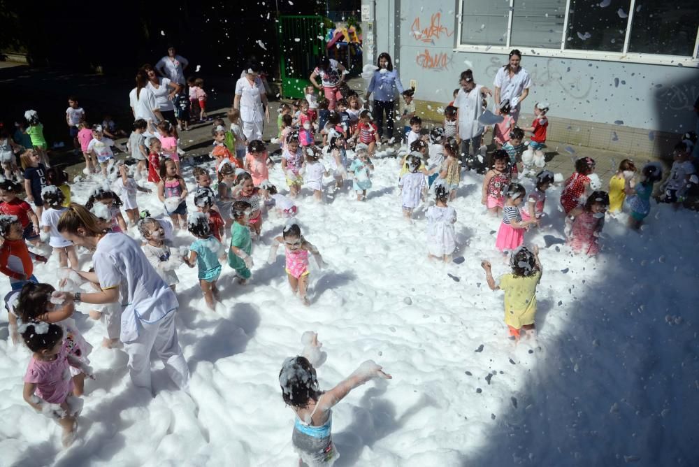 Nieve a las puertas del verano en la guardería