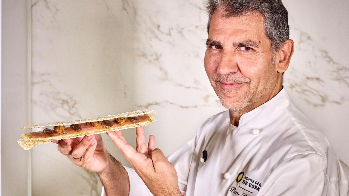 El chef Paco Roncero, con el bocadillo "perfecto".