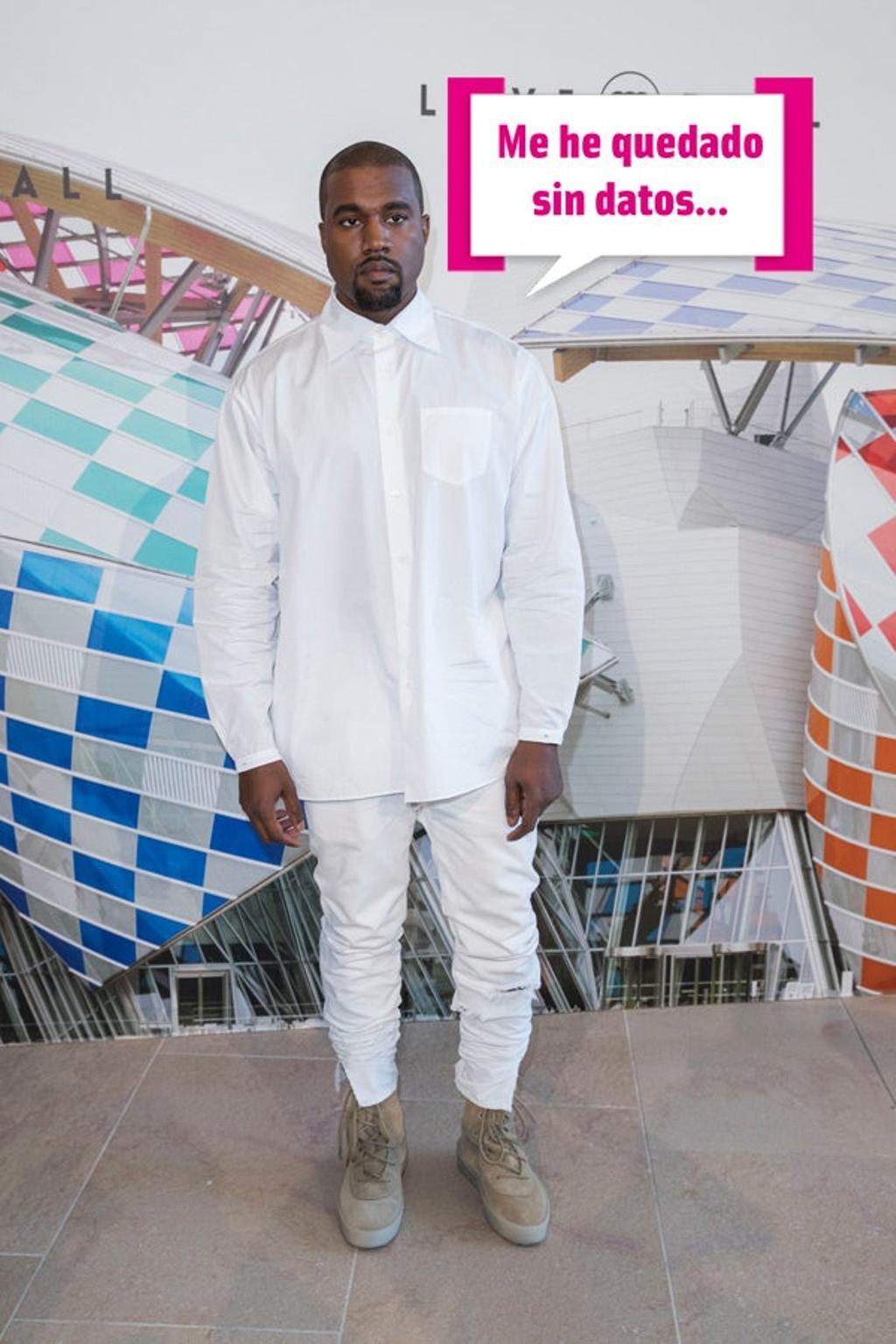 Kanye se ha quedado sin datos en el móvil