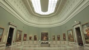 Vista de la galería central de la plpanta principal del Museo del Prado.