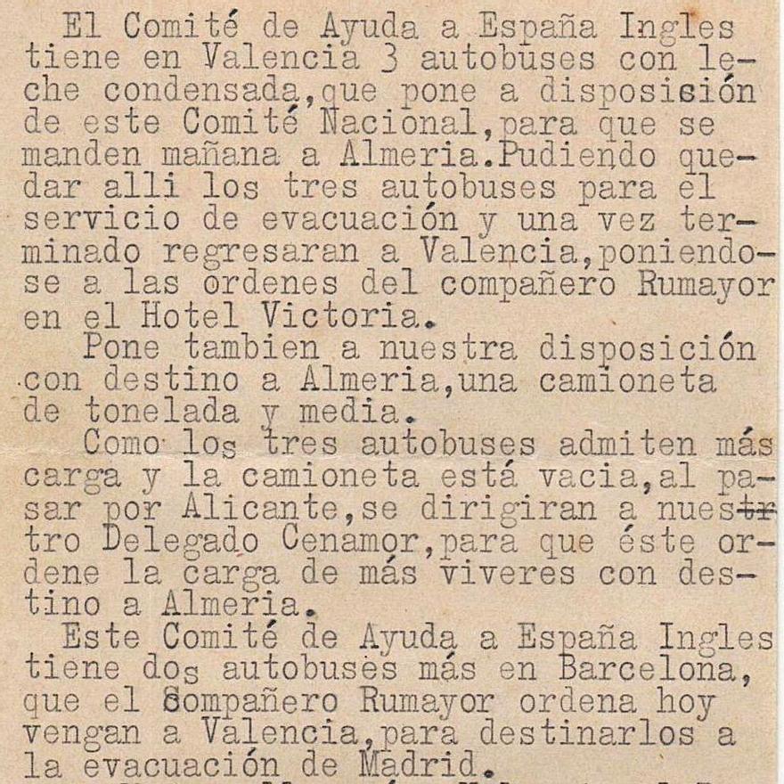 Comunicación del Comité de Refugiados.