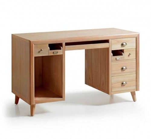 Colección de muebles de madera natural para el hogar