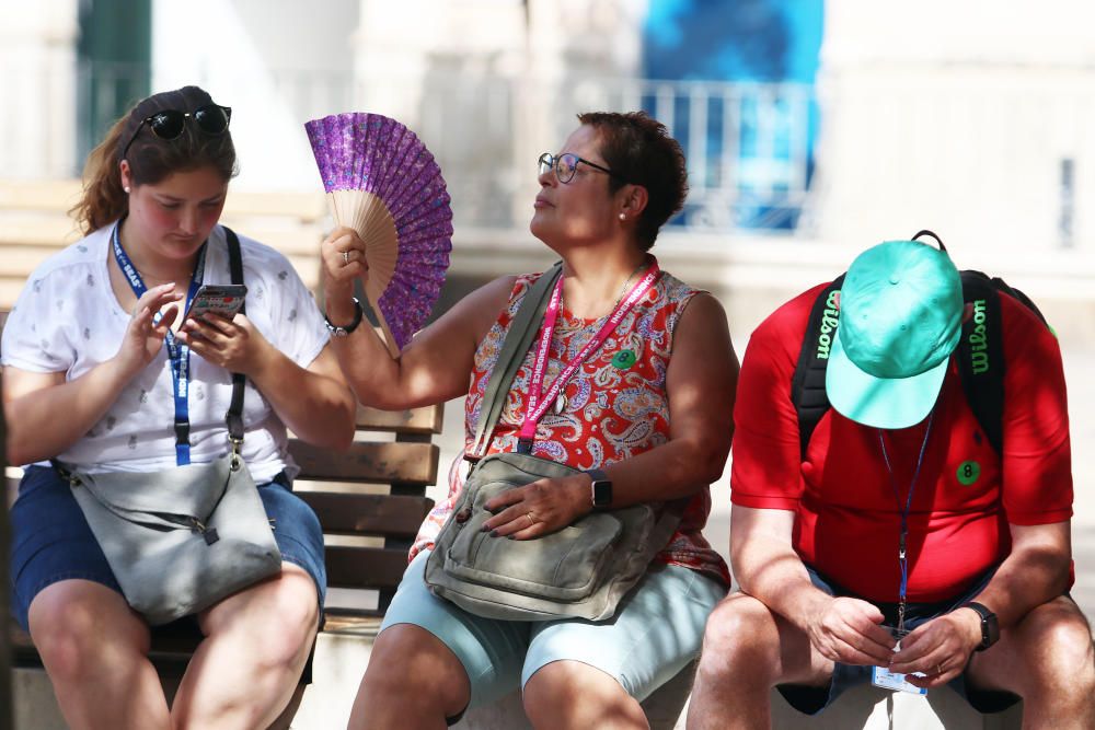 Calor y terral en Málaga.