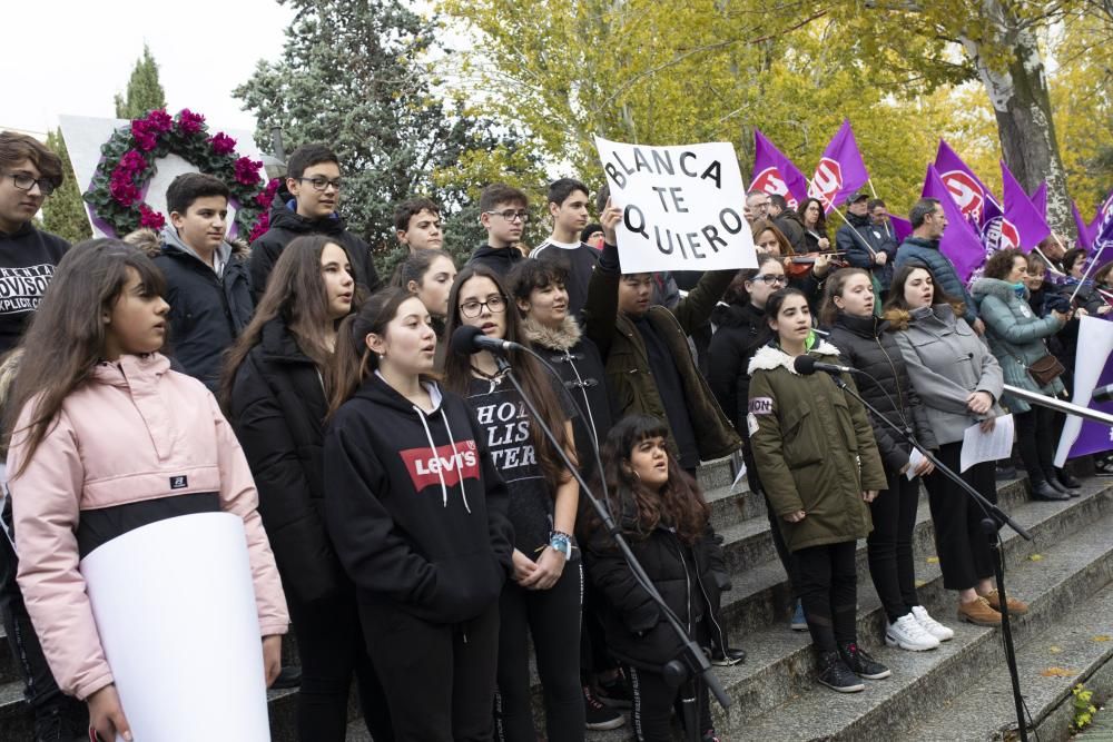 Las imágenes de la jornada: Zamora dice 'No' a la violencia de género