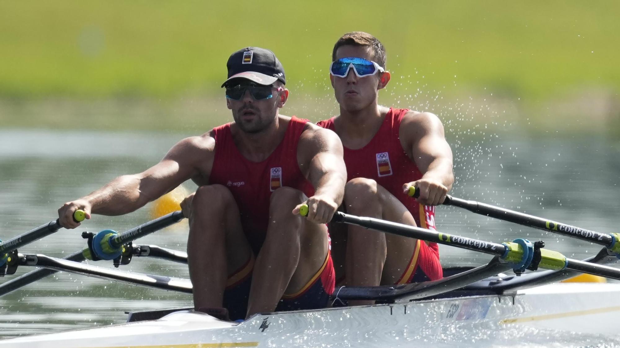 La semifinal olímpica de doble scull con Rodrigo Conde y Aleix García
