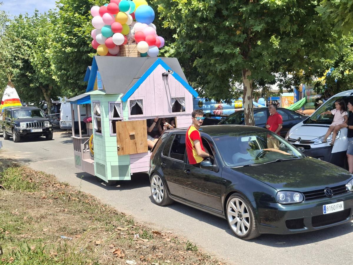 La caravana de San Cristóbal, en Meaño.