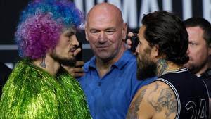 Sean OMalley y Marlon Vera en el cara a cara previo a la UFC 299