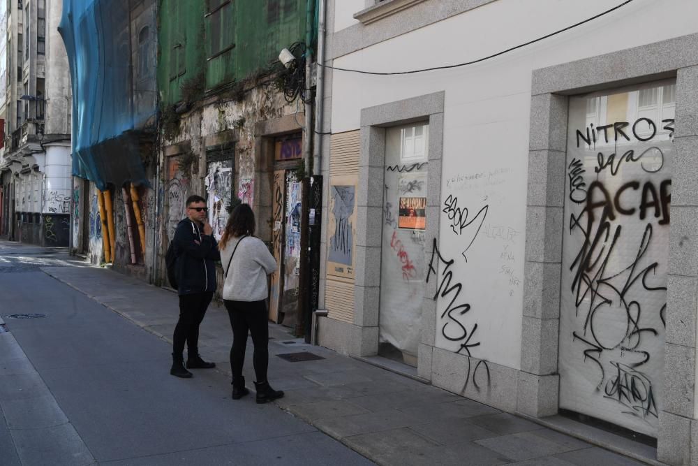 Pintadas de COAS en A Coruña