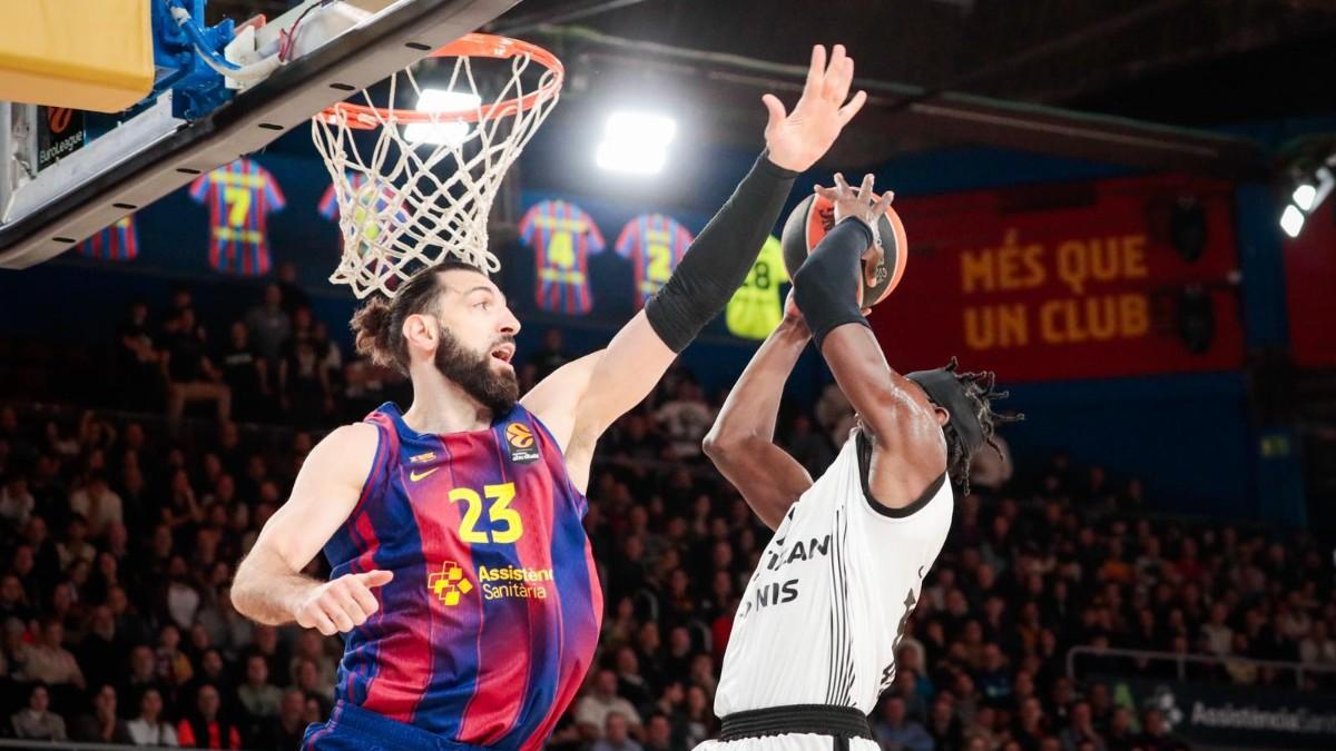 Tornike Shengelia, en el partido de Euroliga ante Partizán