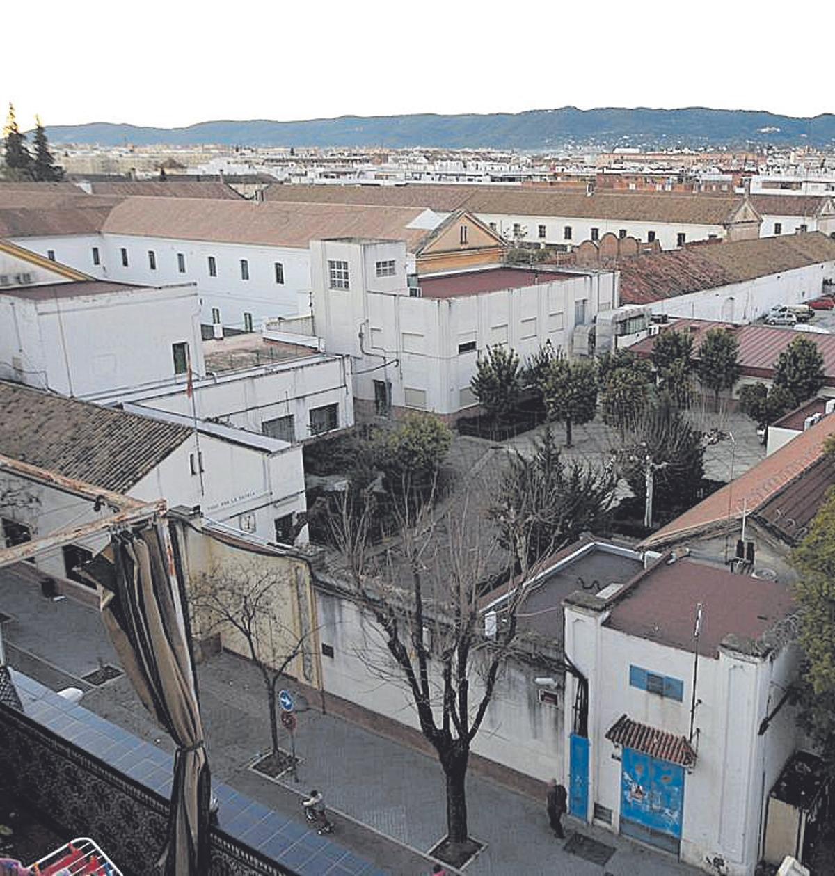 Vista de parte de los terrenos del antiguo cuartel de Lepanto.
