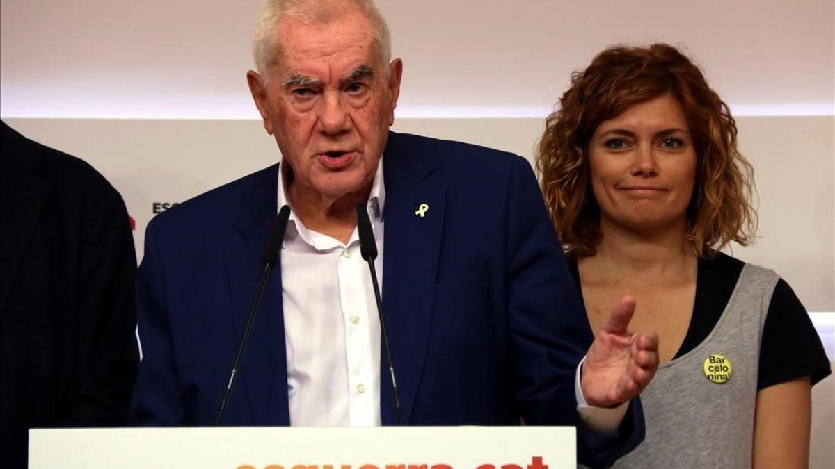 Ernest Maragall y Elisenda Alamany, en rueda de prensa