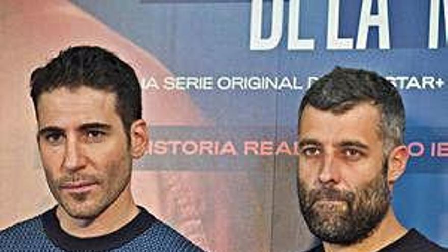 Miguel Ángel Silvestre y Nacho Carretero, ayer, en el FesTVal.